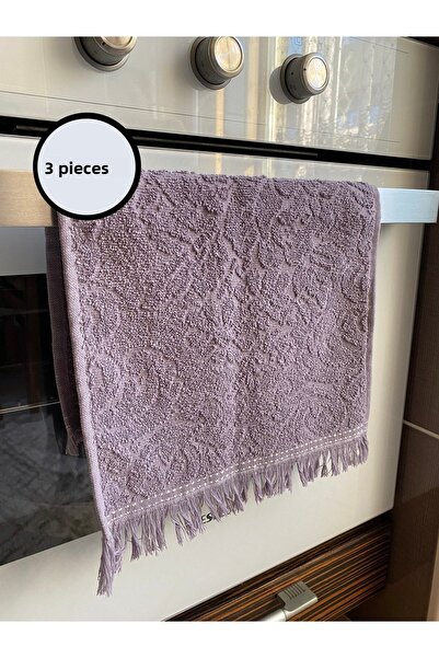 by ballı biocotton Set de 3 prosoape de bucatarie Jacquard cu ciucuri 100% bu...