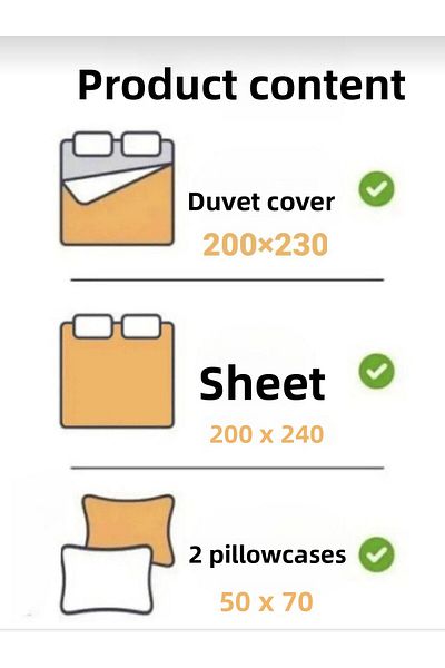asiltr 100% Cotton Double Duvet Cover Set 4 Pieces.