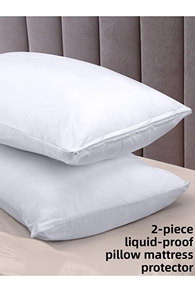 VESSİNOHOME Protector de perna din 2 piese Protector de saltea din bumbac Ant...