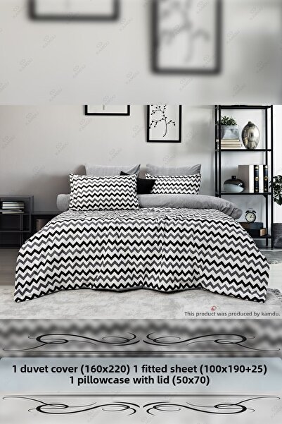 XAMANTHA Σετ Παπλωματοθήκη Μονό - Ελαστικό και Πολυτελές, Βαμβακερό Σετ Παπλω...