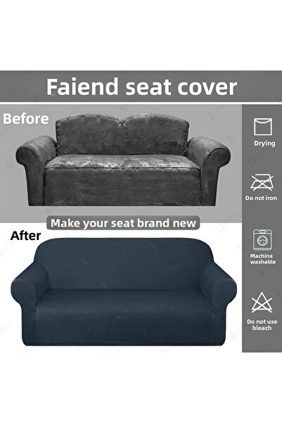 Faiend 3-Person Anthracite Elastic Ballet and Sofa Cover - Sofa Cover