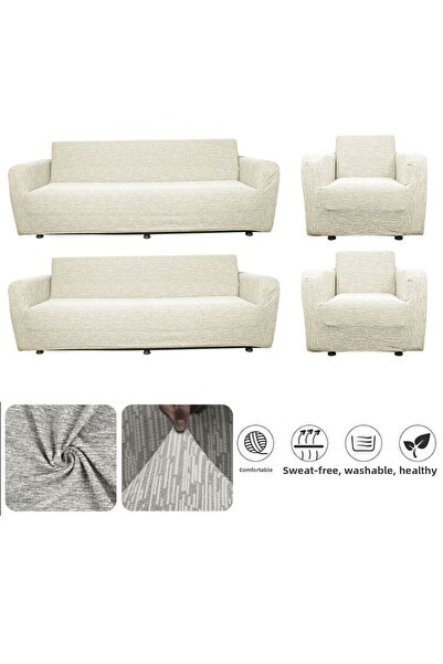 bibaha Jacquard Απλό Μοτίβο 3 3 1 1 Σετ Κάλυμμα Καναπέ Ελαστικό Κάλυμμα Καναπ...