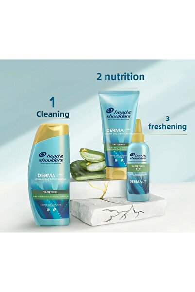 Head&Shoulders Derma X Pro Head and Shoulders Soothing Care Cream - 220 ml X3 Pcs