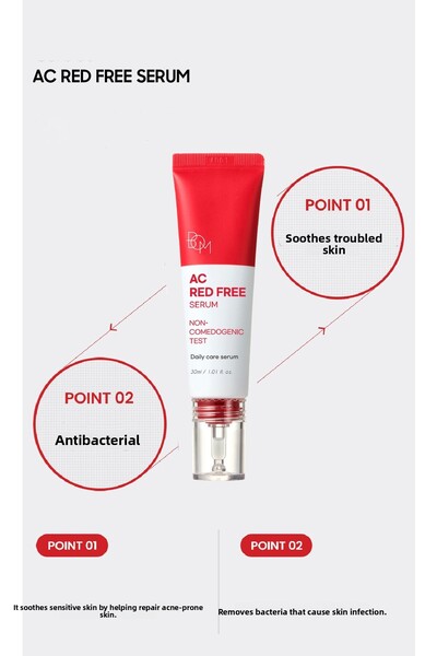 B.O.M Anti-Acne and Acne Serum Soothing and Deep Moisturizing Serum Ac Red Free Serum