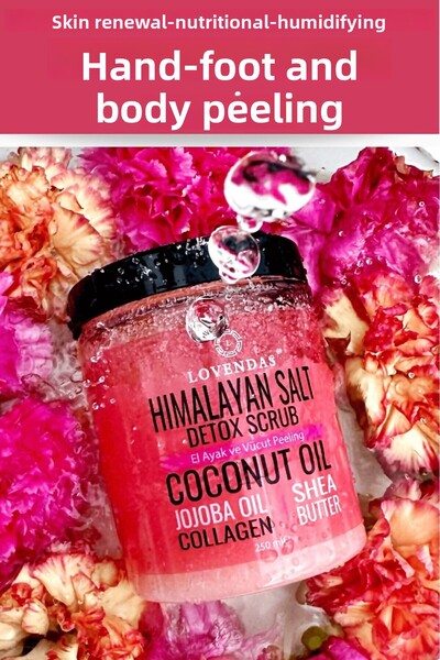 Lovendas تقشير مغذي ومرطب للبشرة والقدمين والجسم 250 مل