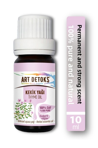 Art Detoks 10 مل زيت الزعتر العشبي النقي 100% - زيت أساسي