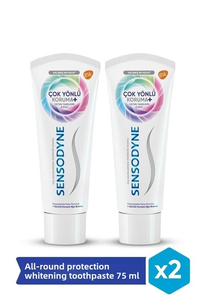 Sensodyne Versatile Protection Whitening Toothpaste 75ml X 2 Pieces
