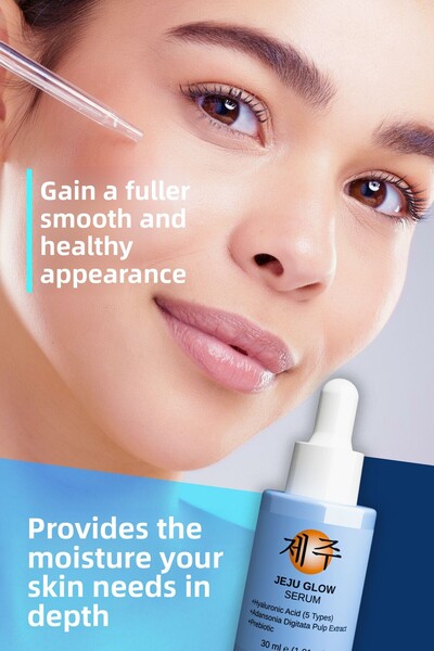 JEJU GLOW Hyaluronic Acid Plumping and Anti-Wrinkle Moisturizing Serum 30 ml
