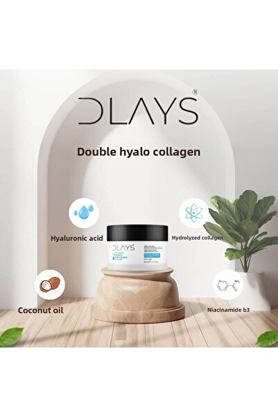 DLAYS 50 مل حشو كولاجين هيالو مزدوج - مرطب مضاد للشيخوخة