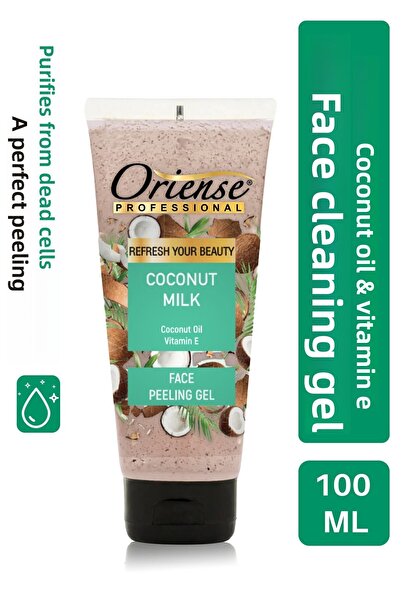 ORİENSE جل تقشير الوجه بجوز الهند - غني ببذور المشمش وفيتامين E