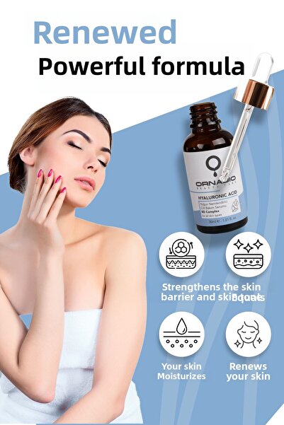 ornabio organik natural biyolojik 8D Complex Hyaluronic Serum - Intensive Moisturizing Skin Care