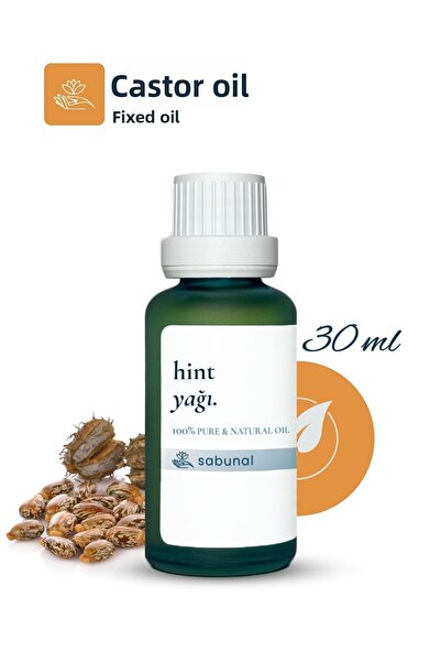 sabunal زيت الخروع 30 مل - زيت طبيعي مضاد لتساقط الشعر والعناية بالشعر