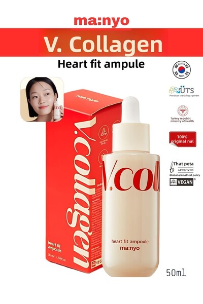 ma:nyo أمبولة VCollagen Heart Fit - 50 مل معززة، تعتمد على الكولاجين النباتي