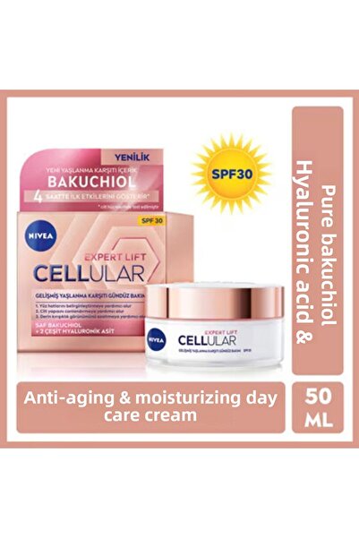 NIVEA SPF 30 Sunscreen - Anti-Aging, Hyaluronic Acid Day Cream 50 ml