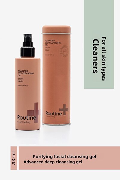 Routine+ جل تنظيف الوجه 200 مل - خلاصة الصبار والزنك PCA لتنقية وموازنة الدهون