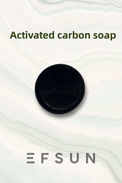 Efsun صابون الكربون المنشط الدائري 85-90 جرام
