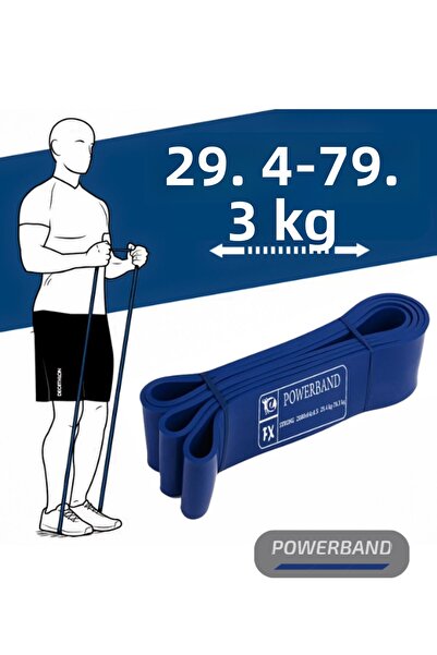 powerband Bandă de rezistență din cauciuc și bandă de exercițiu bleumarin Strong High Sert
