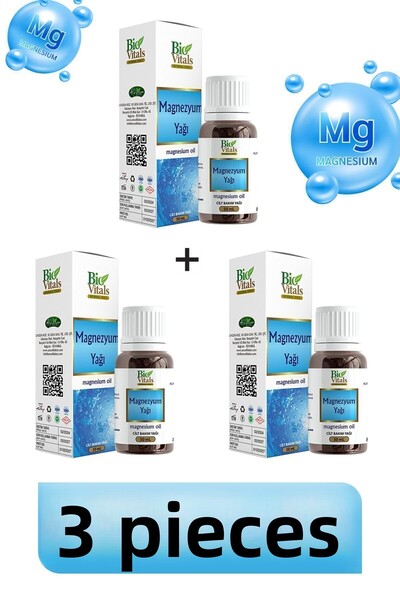 Bio Vitals 50 مل زيت مغنيسيوم - 3 قطع