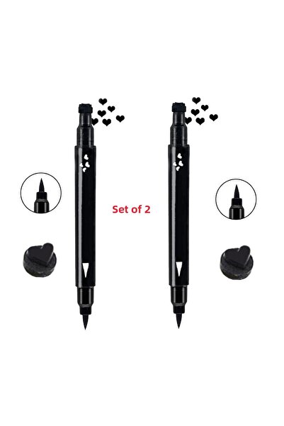 Cosmetichane محدد عيون على شكل قلب مزدوج الجوانب - X2