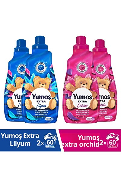Yumoş Fabric Softener Fragrance Colors Lilyum 1440 Mlx2 Orchid 1440 Mlx2