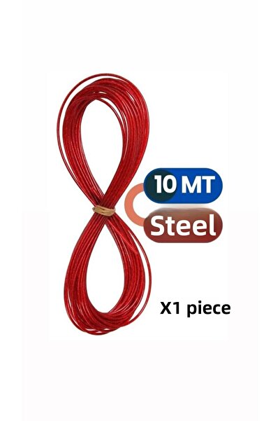 Metler حبل غسيل فولاذي بطول 10 أمتار - قوي ومتين، قطعة واحدة