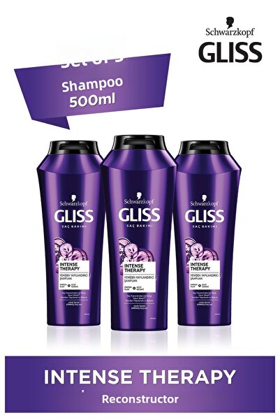 Gliss Intense Therapy Shampoo 3 X 500 ml