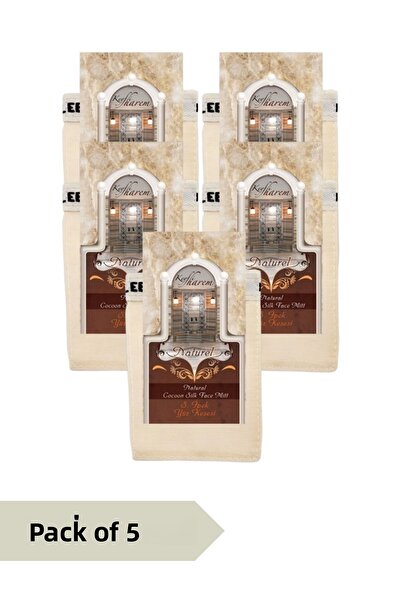 Kelebek Kese حقيبة وجه حريرية حريم مكونة من 5 قطع