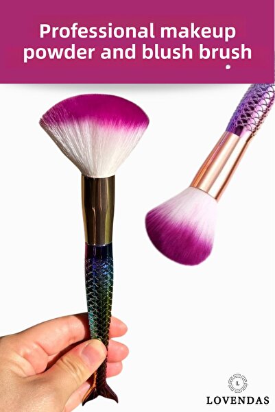 Lovendas Professional Makeup Blush and Loose Powder Brush - Fish Brush