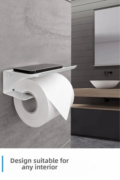 3art Metal Αυτοκόλλητη θήκη χαρτιού υγείας - Διακοσμητική θήκη χαρτοπετσέτας μπάνιου