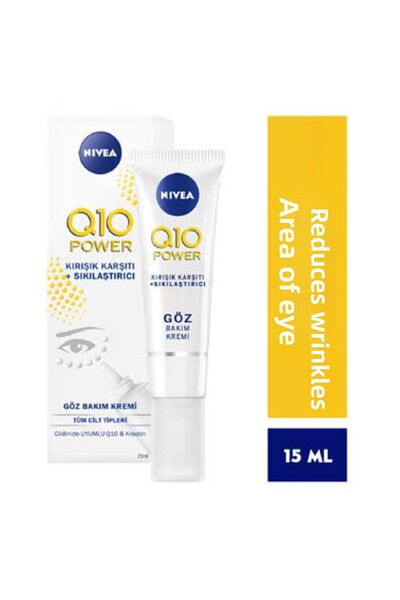 NIVEA 15 ml Eye Care Cream with Q10 and Keratin Content - Firming and Revital...