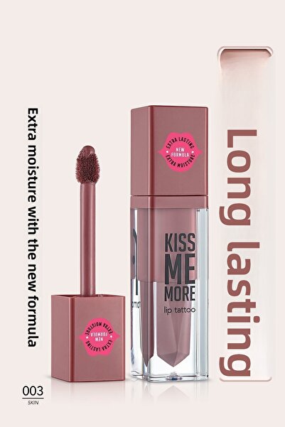 Flormar Long Lasting Matte Lipstick - Kiss Me More-003 Skin-8682536040648