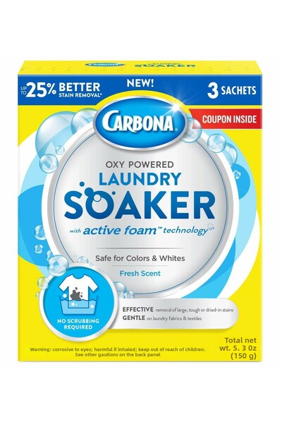 Carbona منقوع الغسيل الذي يعمل بالأكسجين