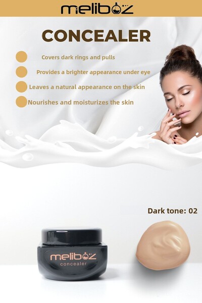 meliboz Salmon Concealer Concealing Cream 15ml Dark Tone