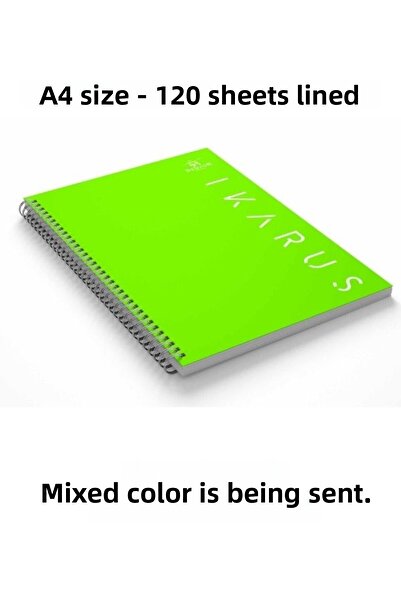 Sentor 120 Sheets Lined School Notebook Pp Cover Spiral A4 Size
