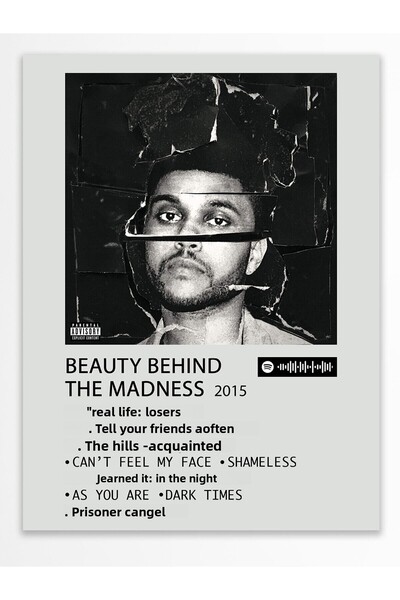 Postifull Αφίσα άλμπουμ Polaroid συμβατή με Spotify - Διακόσμηση τοίχου - Χαρ...