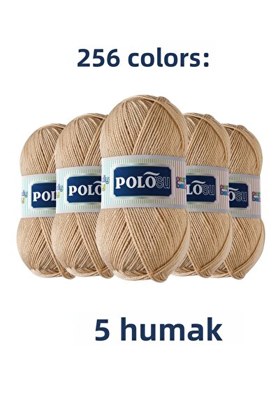 Polosu (5 قطع) خيوط حياكة أطفال من الأكريليك الفاخر بنسبة 100% من كاندي بيبي ...
