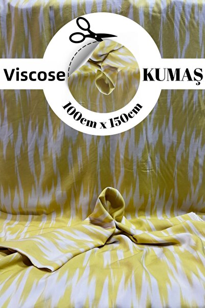 kumaş sarayı قماش فيسكوز لصنع الفساتين، قماش ناعم ومسامي - عرض 150 سم