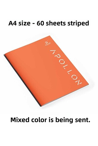 Sentor 60 Sheets Lined School Notebook Pp Cover Wire Stitching A4 Size