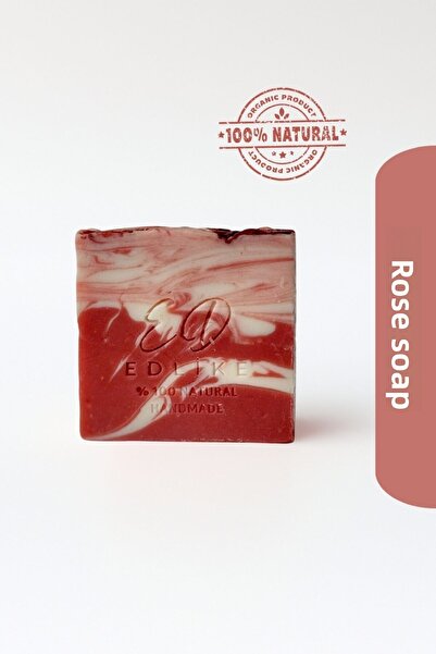 EDLIKE Natural Handmade Rose Soap Made of Pure Oils 110 Gr
