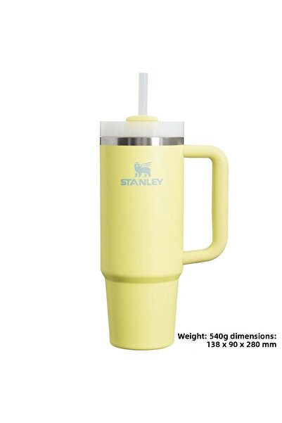 Stanley Quencher H2O Flowstate ™ Tumbler Thermos with Straw 0.8L Flask with Straw Yellow