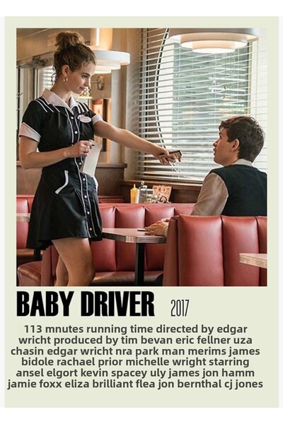 Universal Baby Driver Alternatif (1) Poster decorativ din lemn