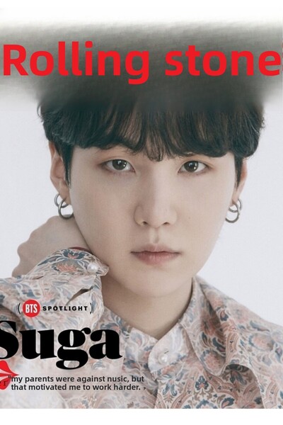 Universal Suga Rolling Stone Mg Ξύλινη Αφίσα Τραπεζιού Διακοσμητική Κωδικός2279