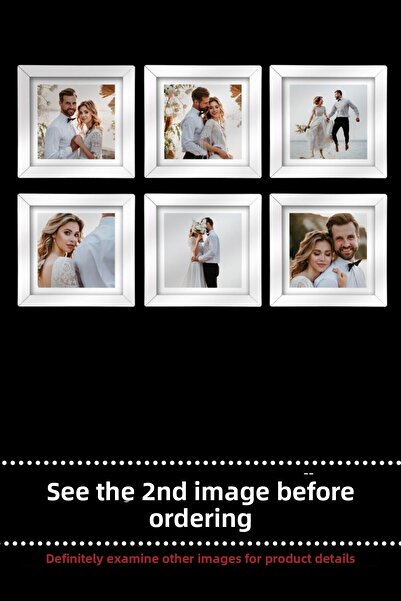 yhfoto 6 Pieces 20x20 Frame - White Frame - MDF Square Frame - Photo Set