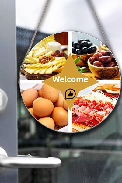 Nod لوحة حائط باب متجر ديلي - لافتة ترحيب للإفطار والمندرا