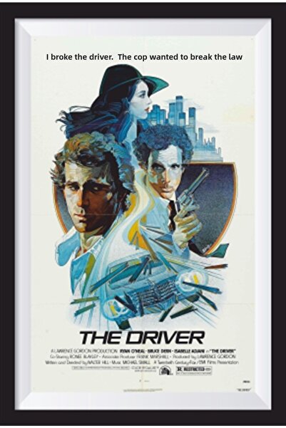 Hayat Poster Ρετρό ξύλινη αφίσα - Αφίσα κινηματογράφου Driver με εμφάνιση πλα...