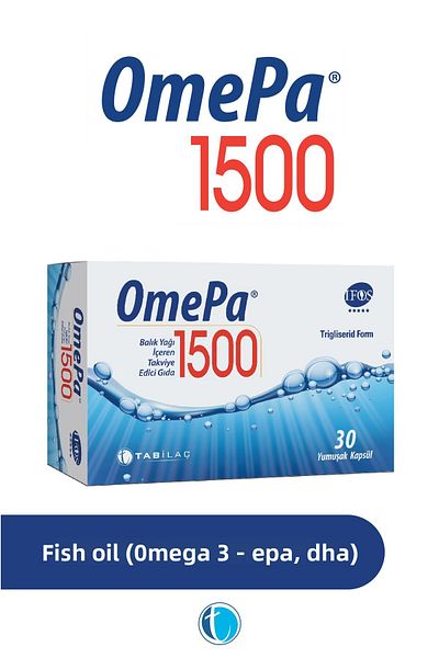Omepa 1500 Omega 3 Fish Oil 30 Capsules