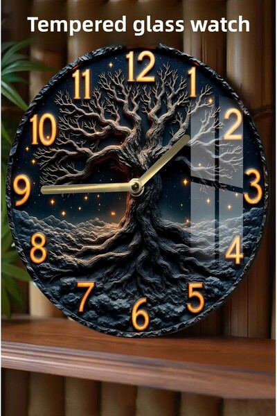 kutuTR Stylish and Durable Design! 3D Look Tempered Glass Watch – 33 cm Csdw288