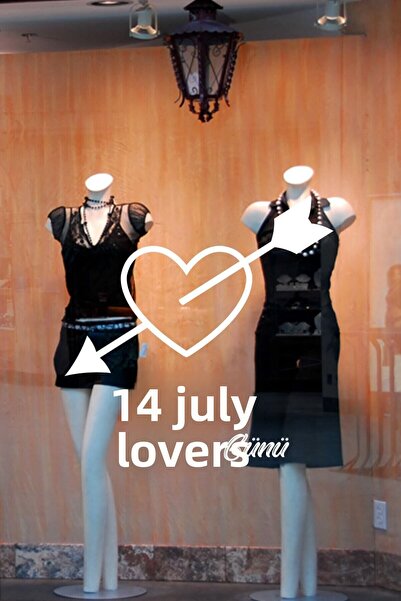 MIGNATIS Αυτοκόλλητο 60 εκ. με βέλος και καρδιά γεμάτη αγάπη για την Ημέρα το...