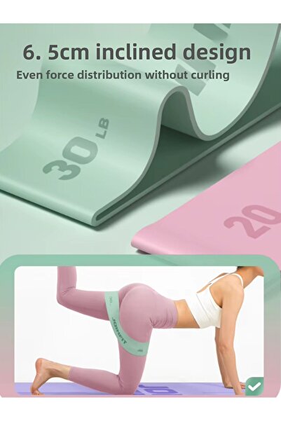 JOINFIT Premium Hip Band Pilates & Aerobic Resistance Band Set 3 Pieces High Quality Silicone Texture