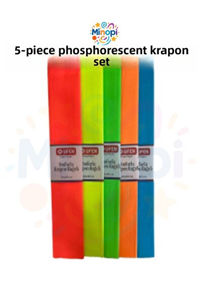 Minopi Phosphor Krapon Paper 5 Pack Mixed Phosphor Package 50X200 cm